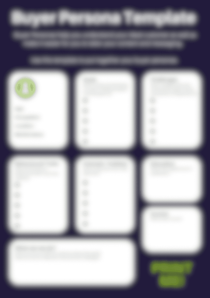 Buyer Persona Template 3