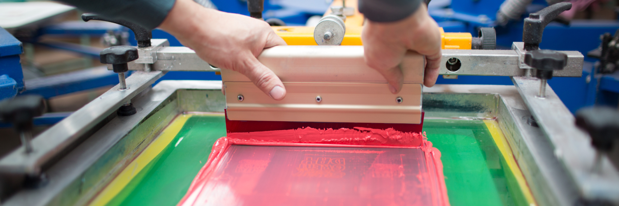 Screen Printing red ink