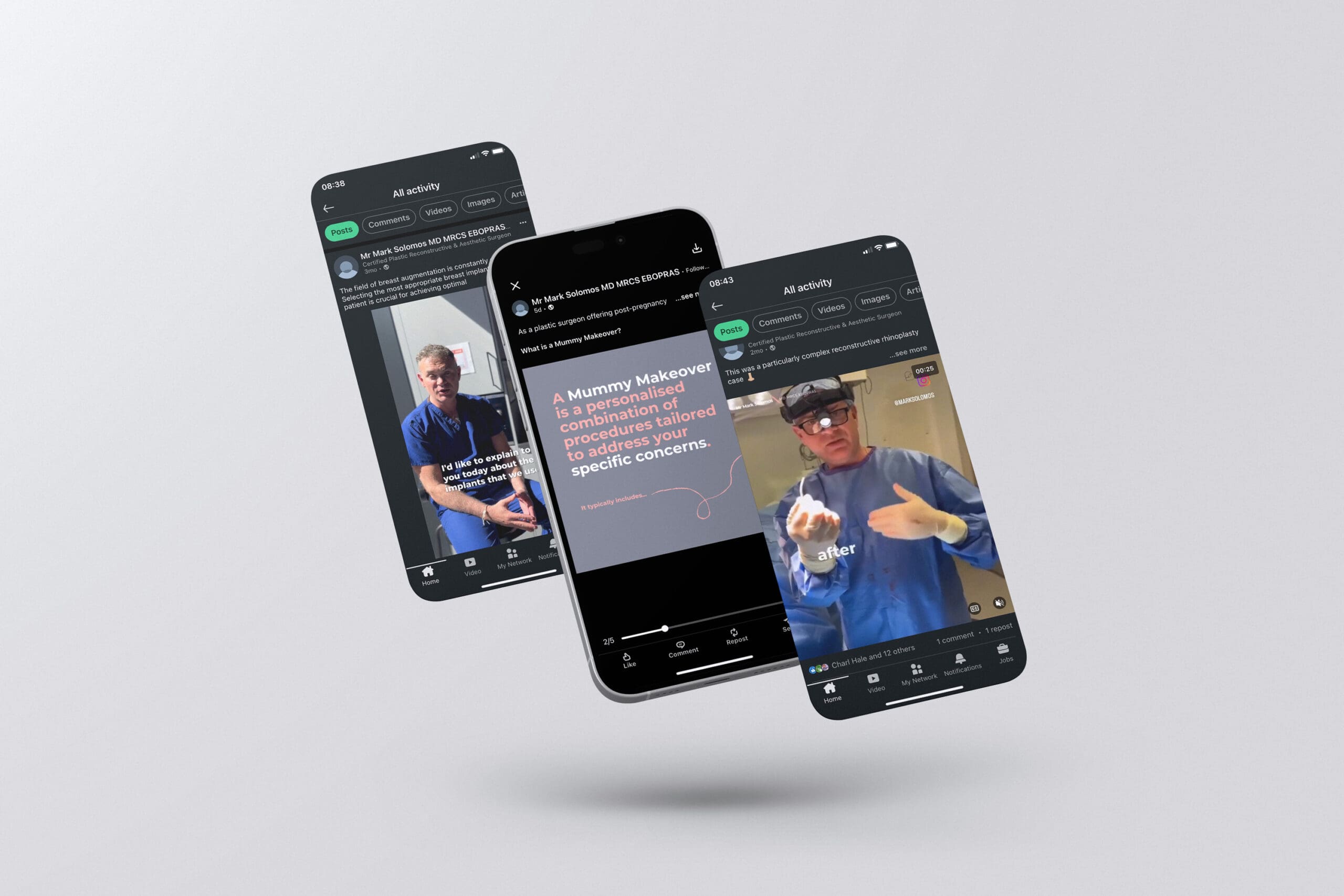 Mark Solomos Linkedin Phone Mockup