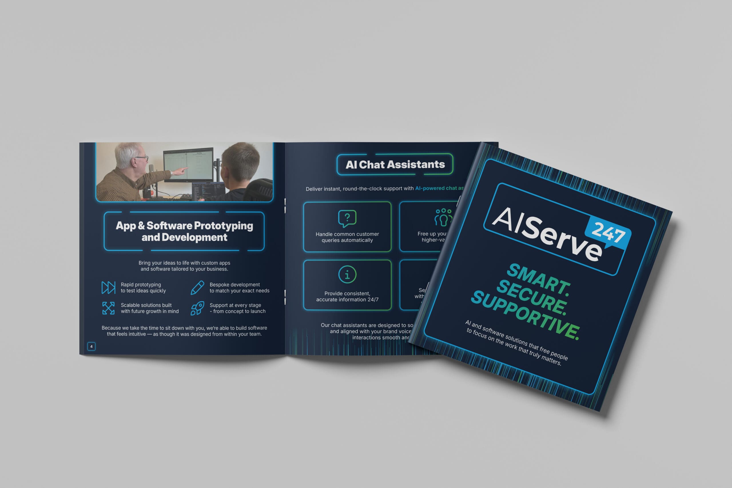 Ai Serve Brochure Mockup